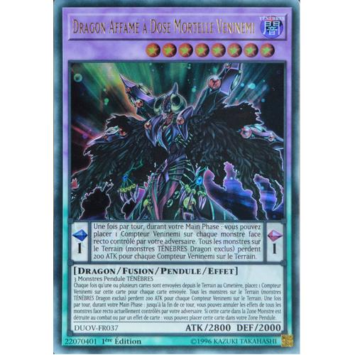 Carte Yu-Gi-Oh Duov-Fr037 Dragon Affamé À Dose Mortelle Veninemi Ultra Rare Neuf Fr