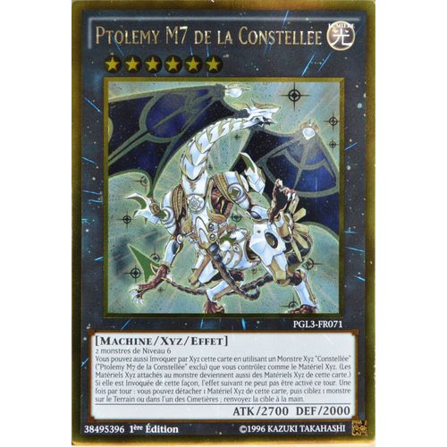 Carte Yu-Gi-Oh Pgl3-Fr071 Ptolemy M7 De La Constellée Gold Rare Neuf Fr