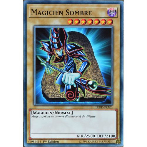 Carte Yu-Gi-Oh Ledd-Fra01 Magicien Sombre Commune Neuf Fr