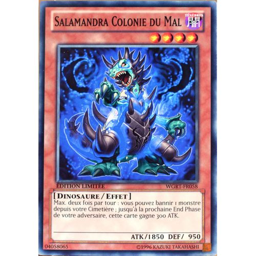 Carte Yu-Gi-Oh Wgrt-Fr058 Salamandra Colonie Du Mal Commune Neuf Fr
