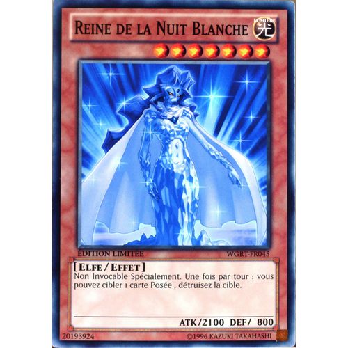 Carte Yu-Gi-Oh Wgrt-Fr045 Reine De La Nuit Blanche Commune Neuf Fr