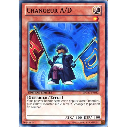 Carte Yu-Gi-Oh Wgrt-Fr032 Changeur A/D Commune Neuf Fr