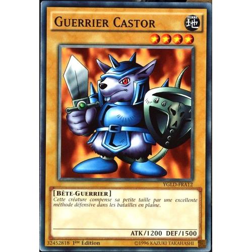 Carte Yu-Gi-Oh Ygld-Fra12 Guerrier Castor  Neuf Fr