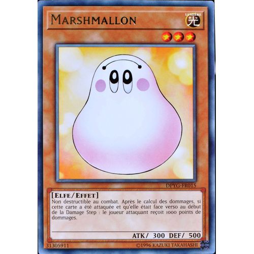 Carte Yu-Gi-Oh Dpyg-Fr015 Marshmallon Rare Neuf Fr