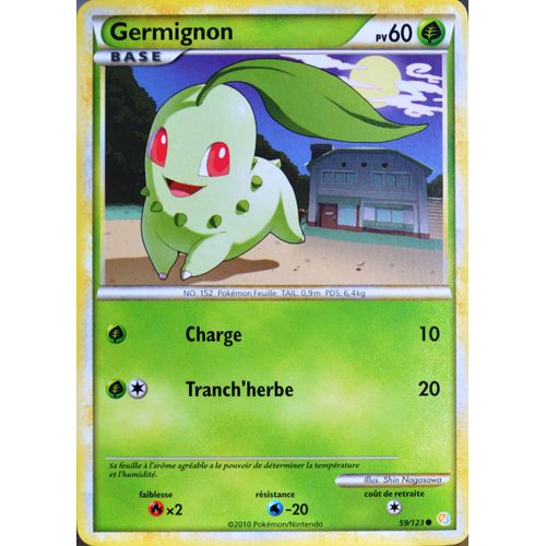 Carte Pokémon 59/123 Germignon 60 Pv Heartgold Soulsilver Neuf Fr