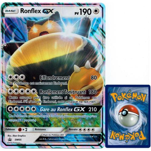 Carte Pokémon Sm05 Ronflex Gx Jumbo Promo Neuf Fr