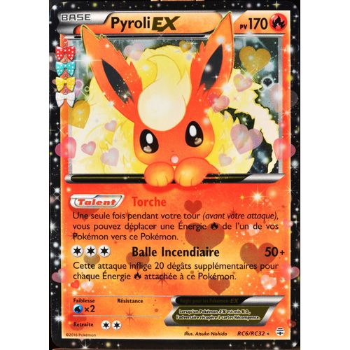 Carte Pokémon Rc6 Pyroli-Ex 170 Pv - Ultra Rare Rayonnement Neuf Fr