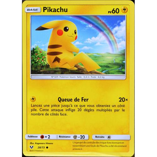 Carte Pokémon 28/73 Pikachu 60 Pv Sl3.5 Légendes Brillantes Neuf Fr