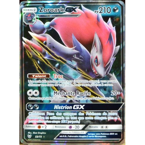 Carte Pokémon 53/73 Zoroark-Gx Sl3.5 Légendes Brillantes Neuf Fr