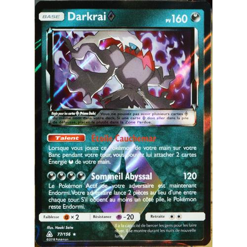 Carte Pokémon 77/156 Darkrai ? Prisme Sl5 - Soleil Et Lune - Ultra Prisme Neuf Fr