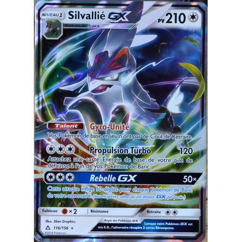 Carte Pokémon 116/156 Silvallié Gx Sl5 - Soleil Et Lune - Ultra Prisme Neuf Fr