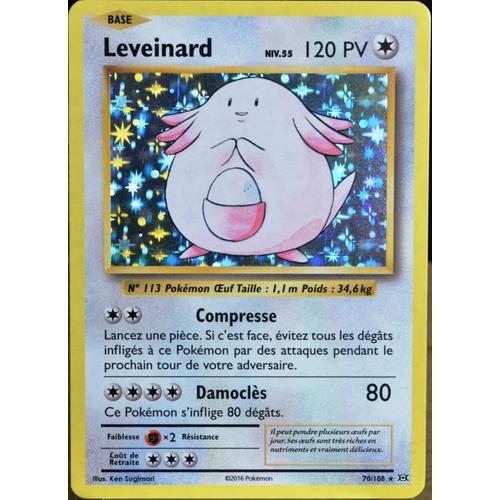 Carte Pokémon 70/108 Leveinard Niv.55 120 Pv - Holo Xy - Evolutions  Neuf Fr
