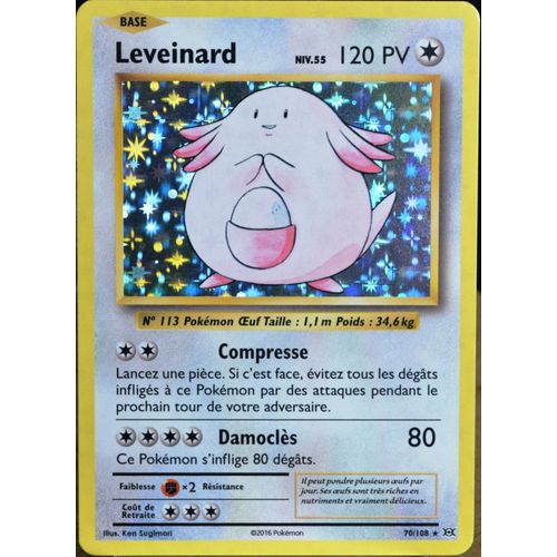 Carte Pokémon 70/108 Leveinard Niv.55 120 Pv - Holo Xy - Evolutions  Neuf Fr