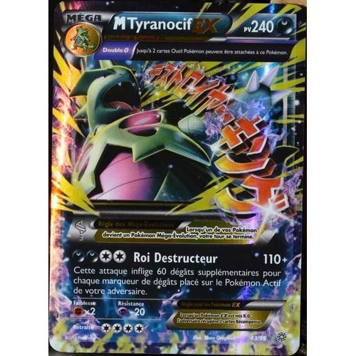 Carte Pokémon 43/98 Mega Tyranocif Ex 240 Pv - Ultra Rare Xy07 Neuf Fr