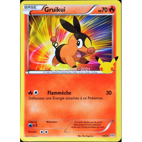 Carte Pokémon 13/25 Gruikui 70 Pv Promo 25 Ans Neuf Fr
