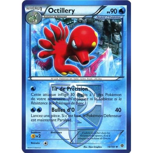 Carte Pokémon 19/101 Octillery 80 Pv Bw Explosion Plasma Neuf Fr