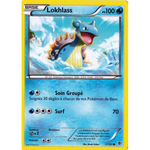 Carte Pokémon 17/101 Lokhlass 100 Pv Bw Explosion Plasma Neuf Fr