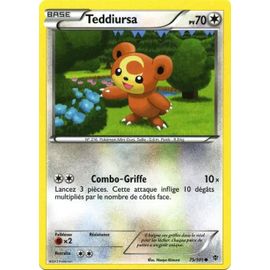 Carte Pokémon 75/101 Teddiursa 70 Pv Bw Explosion Plasma Neuf Fr