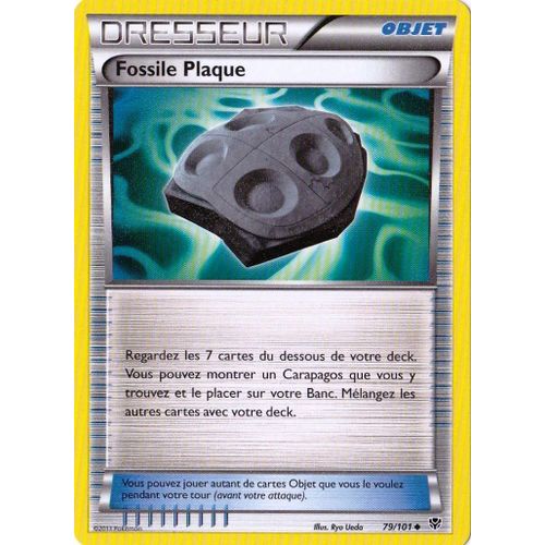 Carte Pokémon 79/101 Fossile Plaque Bw Explosion Plasma Neuf Fr