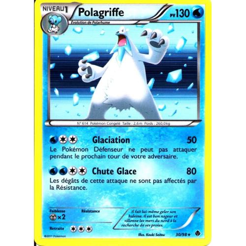 Carte Pokémon 30/98 Polagriffe 130 Pv Pouvoirs Emergents Neuf Fr