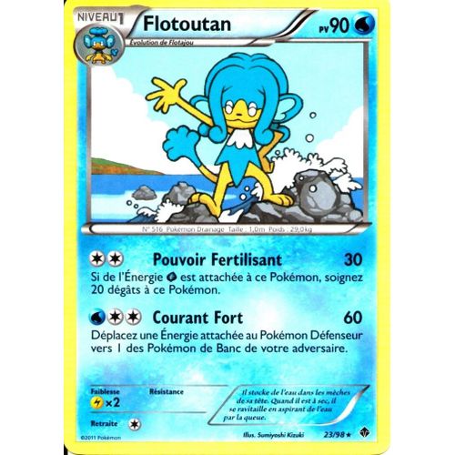 Carte Pokémon 23/98 Flotoutan 90 Pv Pouvoirs Emergents Neuf Fr