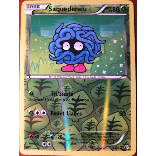 Carte Pokémon 5/149 Saquedeneu 80 Pv Frontières Franchies Neuf Fr