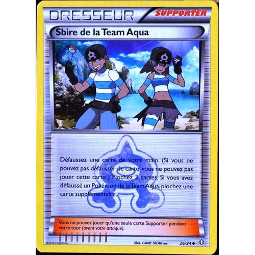 Carte Pokémon 26/34 Sbire Team Aqua Double Danger Neuf Fr