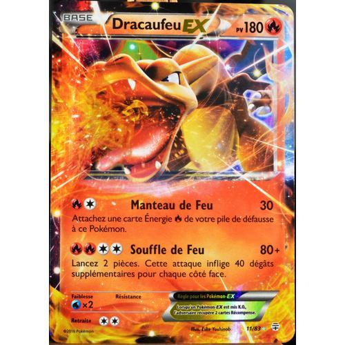 Carte Pokémon 11/83 Dracaufeu-Ex 180 Pv - Ultra Rare Générations Neuf Fr