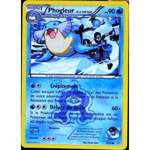 Carte Pokémon 4/34 Phogleur Team Aqua 90 Pv Double Danger Neuf Fr