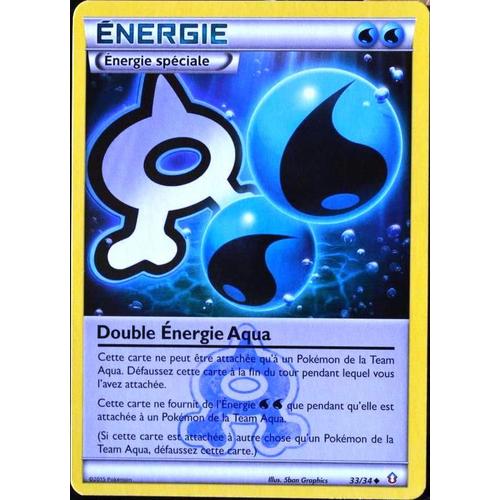 Carte Pokémon 33/34 Double Energie Aqua Double Danger Neuf Fr