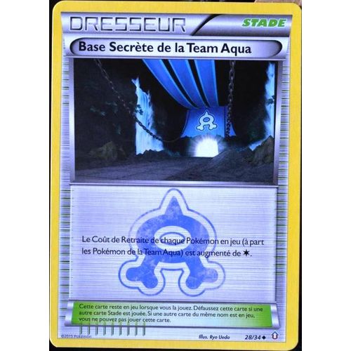 Carte Pokémon 28/34 Base Secrète Team Aqua Double Danger Neuf Fr