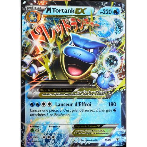 Carte Pokémon 18/83 M-Tortank-Ex 220 Pv - Ultra Rare Générations Neuf Fr