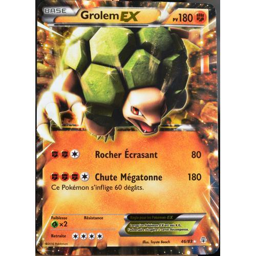 Carte Pokémon 46/83 Grolem-Ex 180 Pv - Ultra Rare Générations Neuf Fr