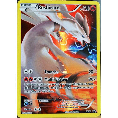 Carte Pokémon Xy74 Reshiram 120 Pv - Full Art Promo Neuf Fr