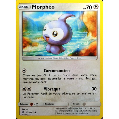 Carte Pokémon 105/145 Morphéo 70 Pv Sl2 - Soleil Et Lune - Gardiens Ascendants Neuf Fr