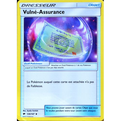 Carte Pokémon 126/147 Vulné-Assurance Sl3 - Soleil Et Lune - Ombres Ardentes Neuf Fr