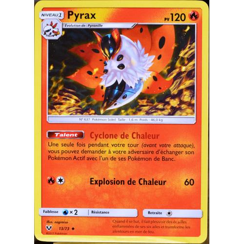 Carte Pokémon 13/73 Pyrax 120 Pv Sl3.5 Légendes Brillantes Neuf Fr