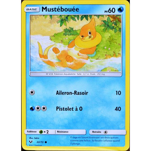 Carte Pokémon 22/73 Mustébouée 60 Pv Sl3.5 Légendes Brillantes Neuf Fr