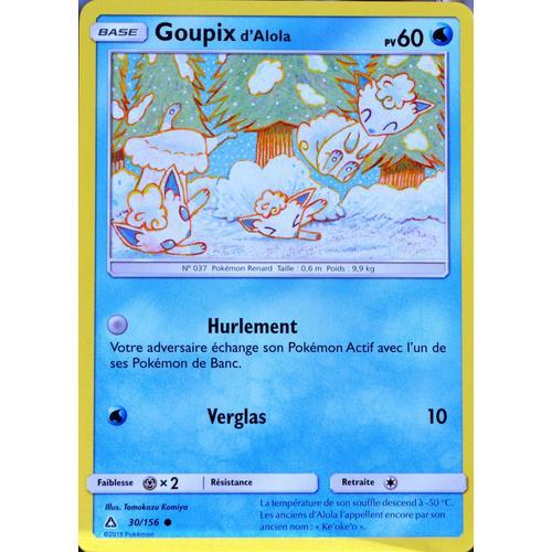 Carte Pokémon 30/156 Goupix D'alola Sl5 - Soleil Et Lune - Ultra Prisme Neuf Fr