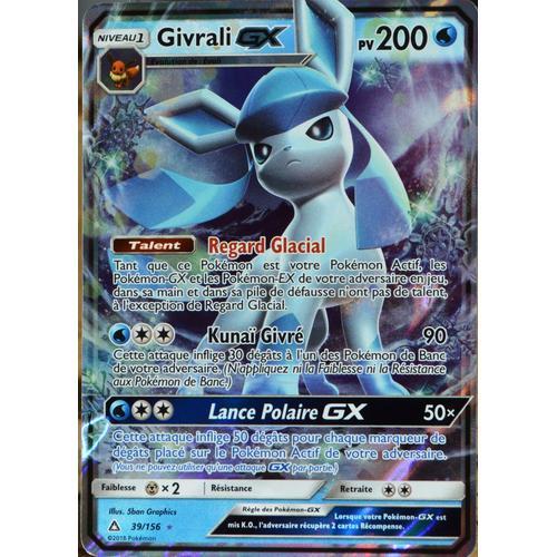 Carte Pokémon 39/156 Givrali Gx Sl5 - Soleil Et Lune - Ultra Prisme Neuf Fr