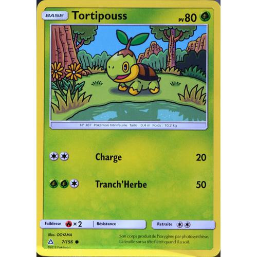 Carte Pokémon 7/156 Tortipouss Sl5 - Soleil Et Lune - Ultra Prisme Neuf Fr