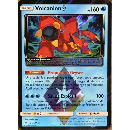 Carte Pokémon 31/131 Volcanion ? Prisme Sl6 - Soleil Et Lune - Lumière Interdite Neuf Fr