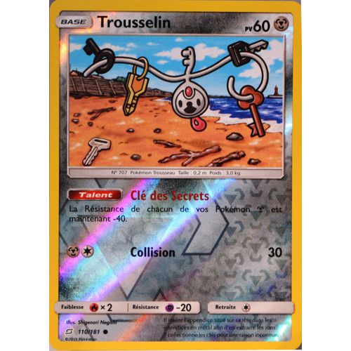 Carte Pokémon 110/181 Trousselin 60 Pv - Reverse Sl9 - Soleil Et Lune - Duo De Choc Neuf Fr