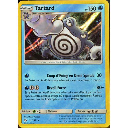 Carte Pokémon 32/149 Tartard 150 Pv - Holo Sm1 - Soleil Et Lune Neuf Fr