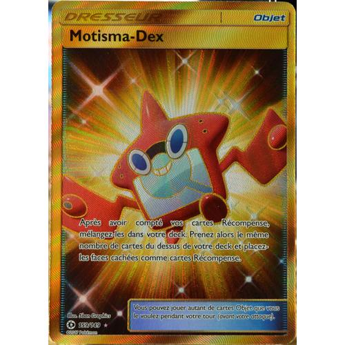 Carte Pokémon 159/149 Motisma-Dex - Full Art Secrete Sm1 - Soleil Et Lune Neuf Fr