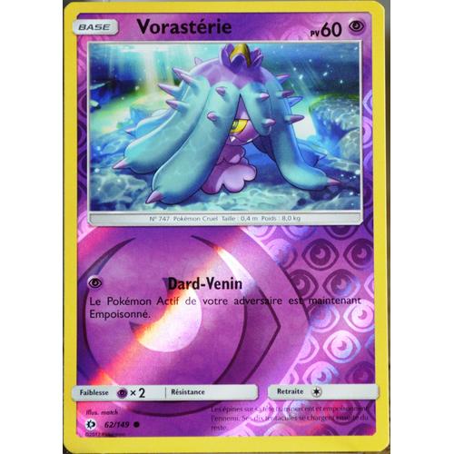 Carte Pokémon 62/149 Vorastérie 60 Pv - Reverse Sm1 - Soleil Et Lune Neuf Fr