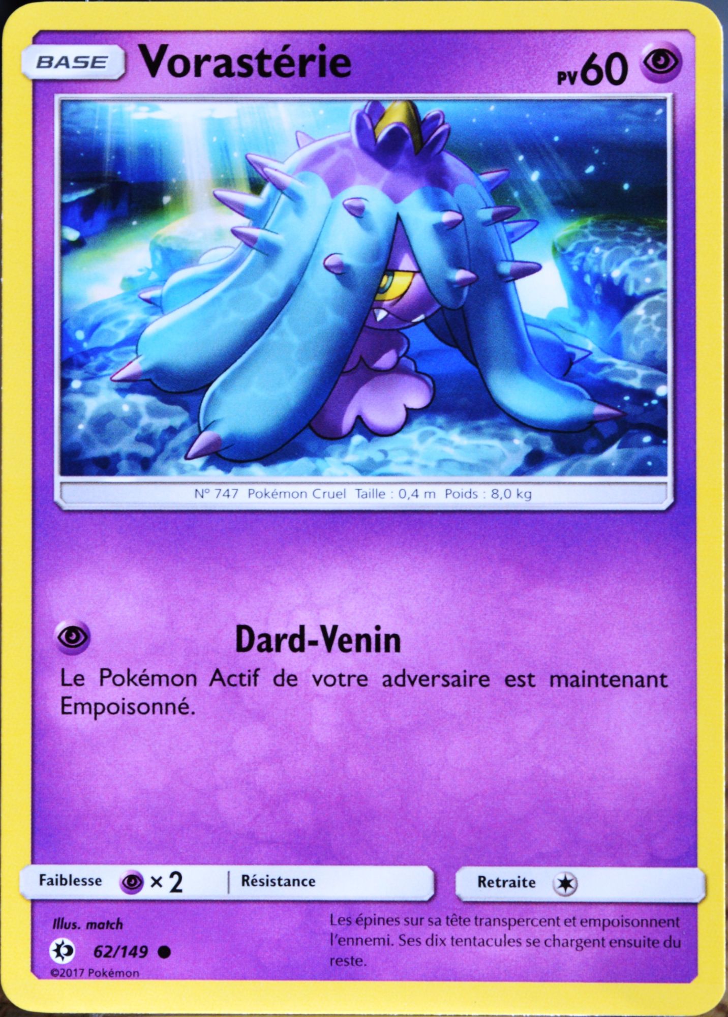 Carte Pokémon 62/149 Vorastérie 60 Pv Sm1 - Soleil Et Lune Neuf Fr