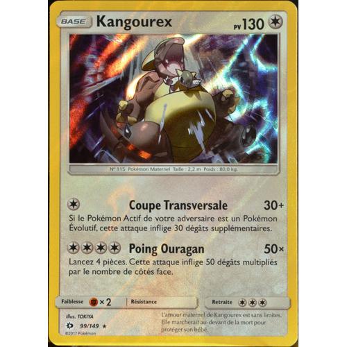 Carte Pokémon 99/149 Kangourex 130 Pv - Holo Sm1 - Soleil Et Lune Neuf Fr