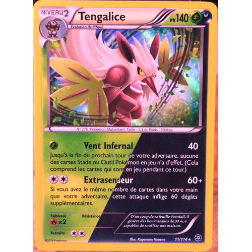 Carte Pokémon 11/114 Tengalice 140 Pv - Holo Xy - Offensive Vapeur Neuf Fr