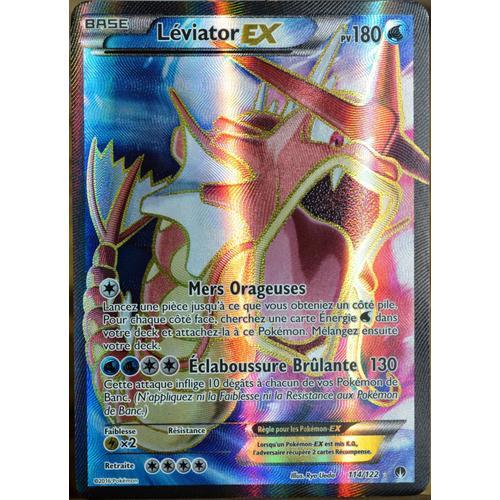 Carte Pokémon 114/122 Léviator Ex 180 Pv - Ultra Rare - Full Art Xy09 - Rupture Turbo Neuf Fr